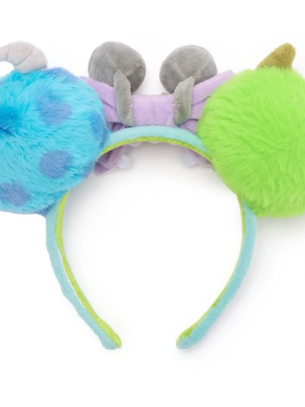 Disney Monsters Plush Ear Headband - Green, Blue & Purple